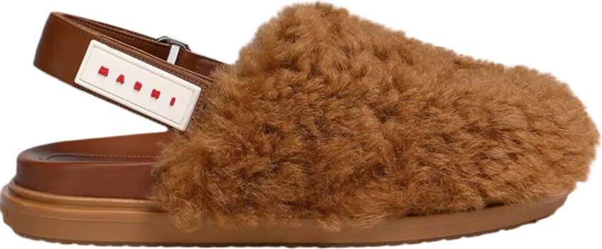 Кроссовки Marni Wmns Fussbett Sabot 'Caramel' 2023, коричневый