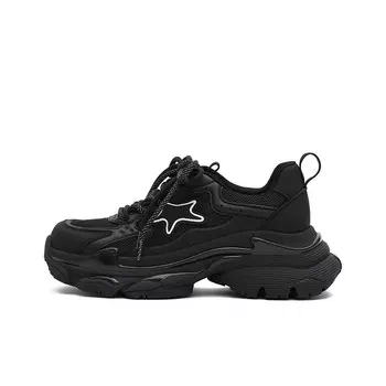 Кроссовки MASOOMAKE Chunky Sneakers Women's Low-top, черный