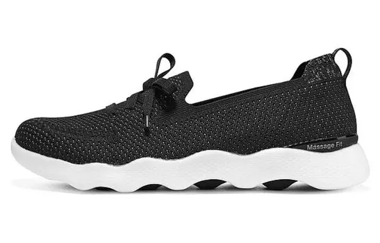 Кроссовки Massage Fit Lite Lifestyle женские с низким верхом черного цвета Skechers