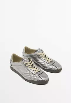 Кроссовки Massimo Dutti, серебристый