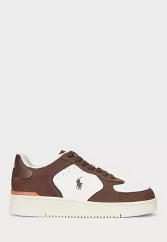 Кроссовки MASTERS COURT NUBUCK & LEATHER SNEAKER UNISEX Polo Ralph Lauren, коричневый