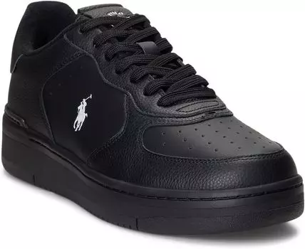 Кроссовки Masters Court Polo Ralph Lauren, цвет Black/Black/White Pony Player