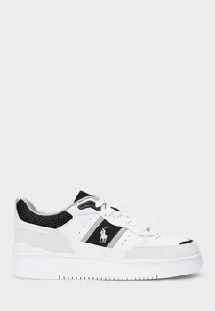 Кроссовки MASTERS SPORT LEATHER-SUEDE SNEAKER UNISEX Polo Ralph Lauren, белый
