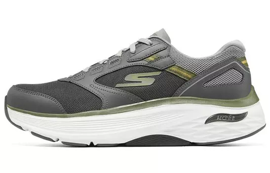 Кроссовки Max Cushioning для тренировок для мужчин с низким верхом, серые Skechers