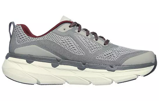 Кроссовки Max Cushioning для тренировок, мужские, низкие, серые/белые Skechers