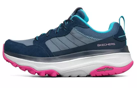 Кроссовки Max Cushioning для тренировок женские с низким верхом, белые/королевские/зеленые Skechers