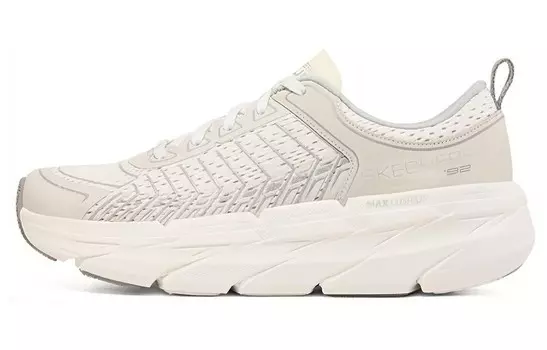 Кроссовки Max Cushioning для тренировок женские с низким верхом, белые/серые Skechers