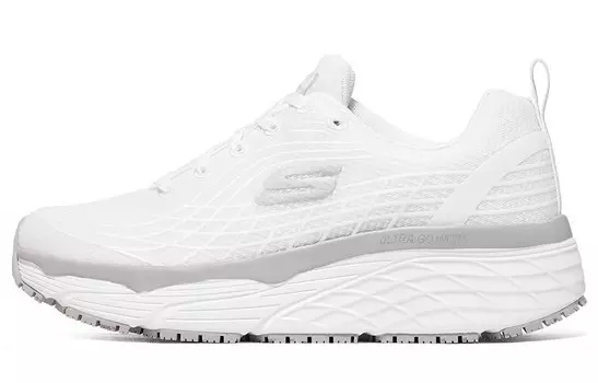 Кроссовки Max Cushioning Lifestyle женские с низким верхом белого цвета Skechers
