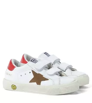 Кроссовки May School из кожи Golden Goose, белый