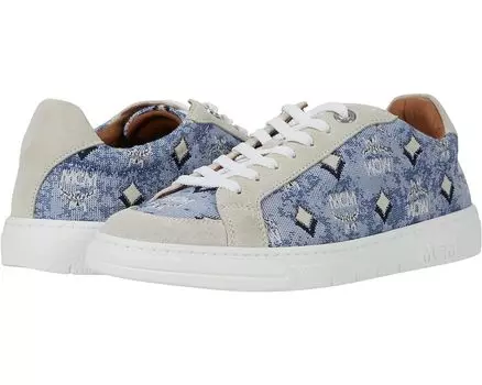 Кроссовки MCM Vintage Monogram Jacquard Sneakers, синий