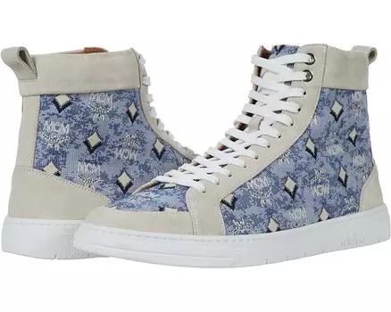 Кроссовки MCM Vintage Monogram Jacquard Sneakers, синий