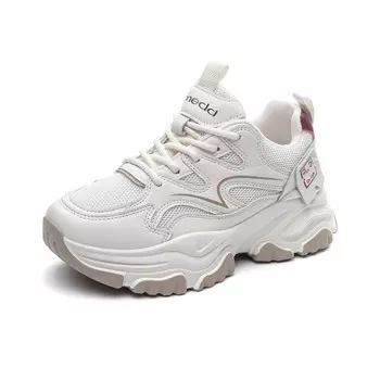 Кроссовки MED Dictionary Chunky Sneakers Women's Low-top, бежевый/синий