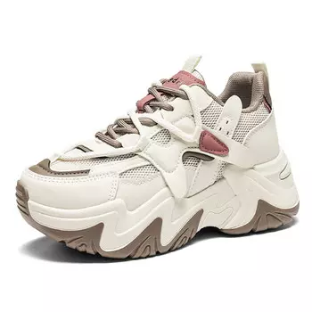 Кроссовки MED Dictionary Chunky Sneakers Women's Low-top, коричневый