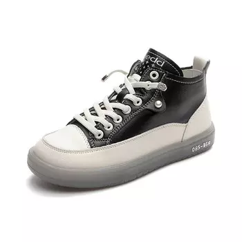 Кроссовки MED Dictionary Lifestyle Shoes Women's High-top, бежевый/черный