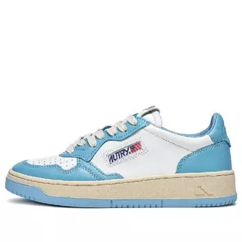 Кроссовки medalist leather low 'white light blue' Autry, белый