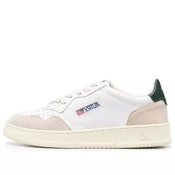 Кроссовки medalist low leather and suede 'white beige black' Autry, белый