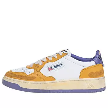 Кроссовки medalist low super vintage sneakers 'white purple yellow' Autry, белый