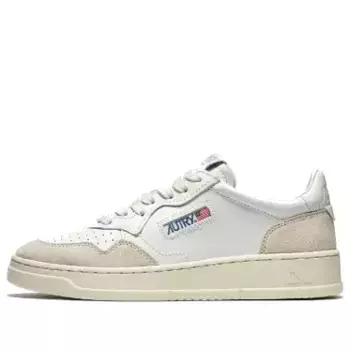 Кроссовки medalist low 'white beige suede' Autry, белый