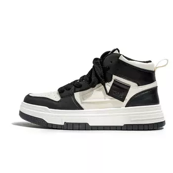 Кроссовки Meiretu Skateboarding Shoes Men High-top, цвет Off White