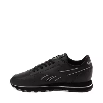 Кроссовки Mens Reebok Classic Leather Clip Athletic Shoe, черный/серый
