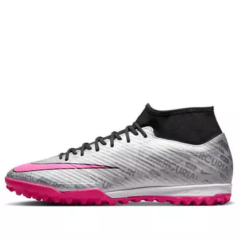 Кроссовки mercurial superfly 9 academy 25 tf 'metallic silver hyper pink' Nike, розовый