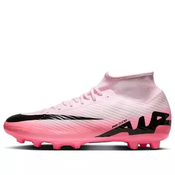 Кроссовки mercurial superfly 9 academy 'pink foam black' Nike, розовый