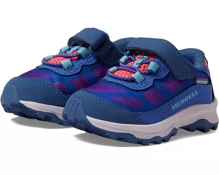 Кроссовки Merrell Moab Speed Low A/C Waterproof, цвет Blue/Berry/Turquoise