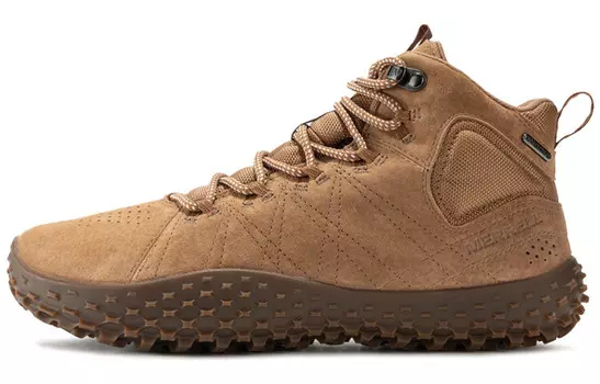 Кроссовки MERRELL Wrapt Lifestyle Shoes Men Mid-top Fox Brown/Sandy Beige/Lucky Blue, коричневый