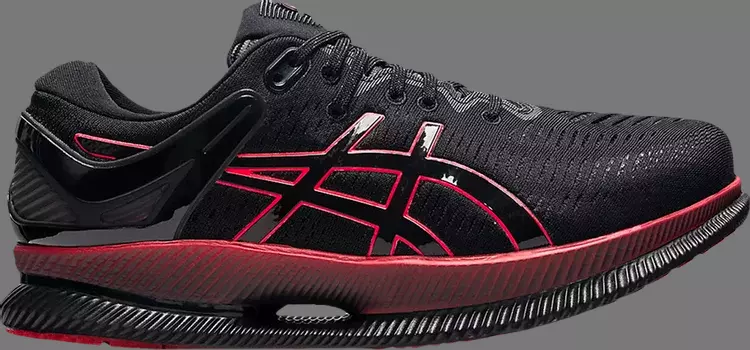 Кроссовки metaride 'black electric red' Asics, черный