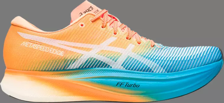 Кроссовки metaspeed edge+ 'island blue orange pop' Asics, апельсин
