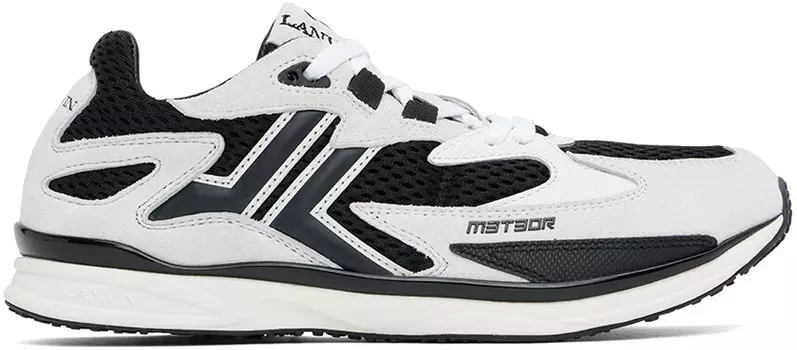 Кроссовки Meteor черного и белого цвета Lanvin