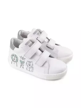 Кроссовки Mevoran с анималистичным принтом Falcotto, белый