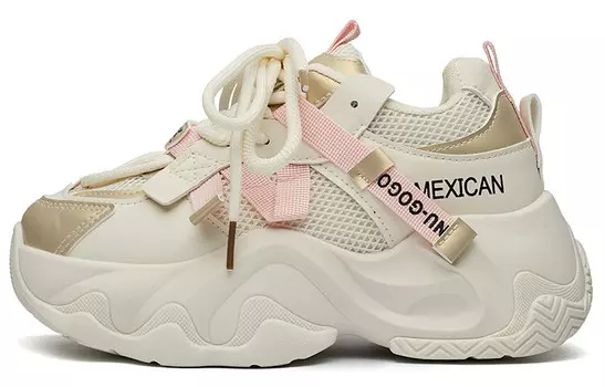 Кроссовки MEXICAN Chunky Sneakers Women's Low-top, черный