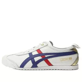 Кроссовки mexico 66 бронзовая кожа Onitsuka Tiger, белый