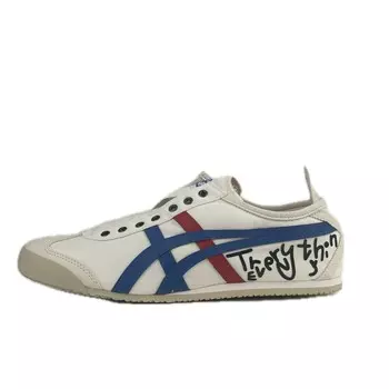 Кроссовки MEXICO 66 Lifestyle Shoes Unisex Low-Top бежевый/синий/красный Onitsuka Tiger