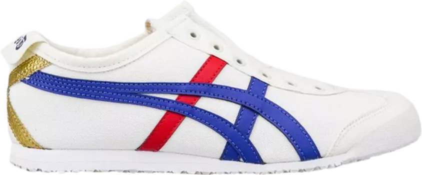 Кроссовки Onitsuka Tiger Mexico 66 Slip-On Cream Tuna Blue, кремовый