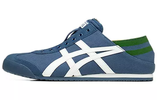 Кроссовки MEXICO 66 унисекс с низким верхом, белые/королевские/зеленые Onitsuka Tiger
