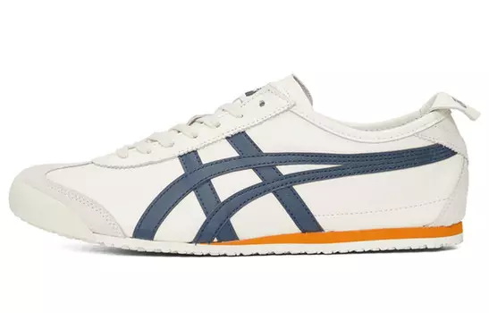 Кроссовки MEXICO 66 унисекс с низким верхом белые/синие/желтые Onitsuka Tiger
