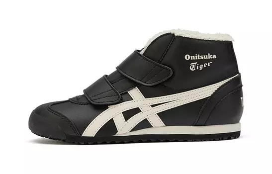 Кроссовки Mexico Mid Runner Kids PS Mid-top черного цвета Onitsuka Tiger