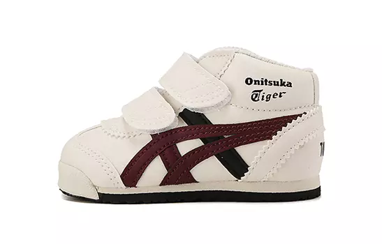 Кроссовки Mexico Mid Runner Toddler TD с высоким верхом цвета хаки/коричневато-красный Onitsuka Tiger