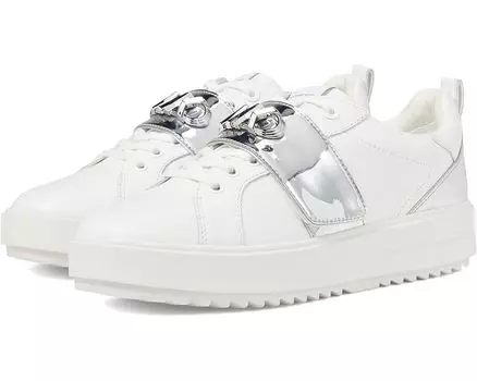 Кроссовки Michael Kors Emmett Strap Lace-Up, цвет Optic White 2