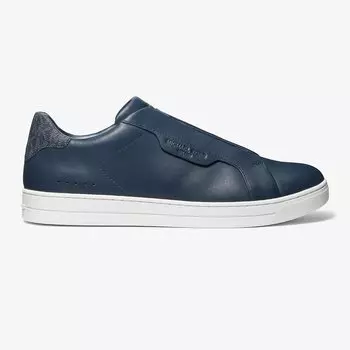 Кроссовки Michael Kors Keating Leather Slip-On, ттемно-синий