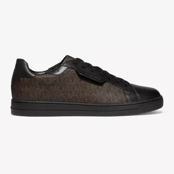 Кроссовки Michael Kors Keating Logo and Leather, коричневый/черный