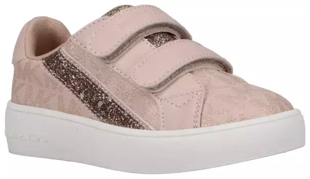 Кроссовки MICHAEL KORS KIDS "JEM SLADE H&L", с блестками, повседневная обувь, полуботинки, туфли на шнуровке, розовый