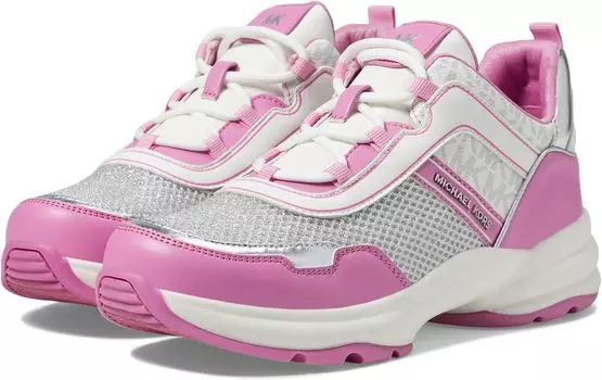 Кроссовки Michael Kors Olympia, цвет Fuchsia/White