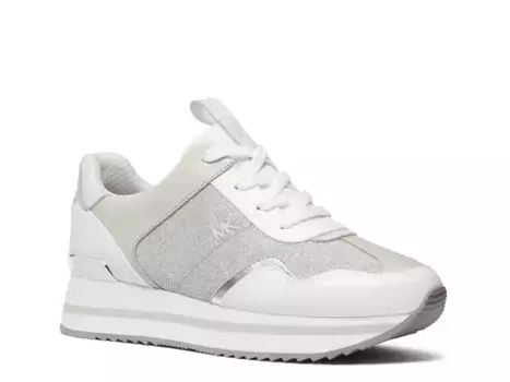 Кроссовки Michael Kors Raina Trainer, цвет: алюминиевый, серебристый, блестящий