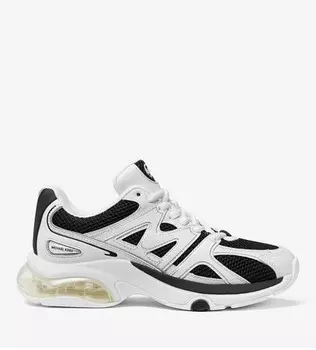 Кроссовки Michael Michael Kors Extreme Mesh and Leather Trainer, белый/черный