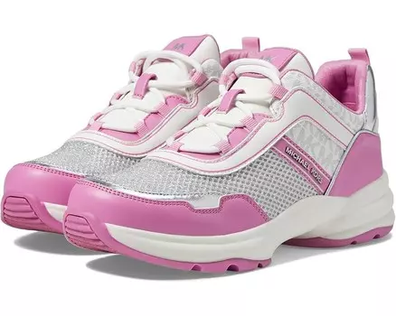 Кроссовки MICHAEL Michael Kors Kids Olympia, цвет Fuchsia/White