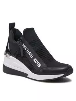 Кроссовки MICHAEL Michael Kors Willis Wedge Trainer, черный