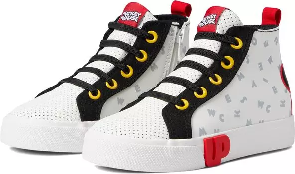 Кроссовки Mickey Mouse Patch High-Top Ground Up, белый